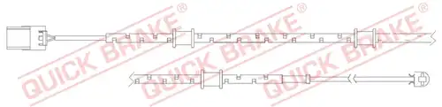 предупредителен контактен сензор, износване на накладките QUICK BRAKE WS 0314 A
