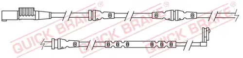 предупредителен контактен сензор, износване на накладките QUICK BRAKE WS 0327 A
