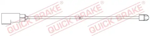 предупредителен контактен сензор, износване на накладките QUICK BRAKE WS 0328 A