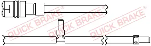 предупредителен контактен сензор, износване на накладките QUICK BRAKE WS 0349 A