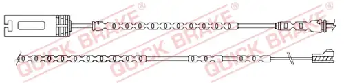 предупредителен контактен сензор, износване на накладките QUICK BRAKE WS 0354 A