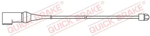 предупредителен контактен сензор, износване на накладките QUICK BRAKE WS 0366 A