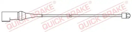 предупредителен контактен сензор, износване на накладките QUICK BRAKE WS 0367 A