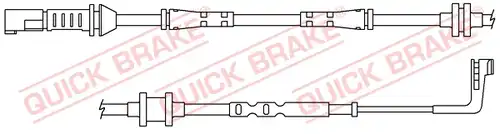 предупредителен контактен сензор, износване на накладките QUICK BRAKE WS 0383 A