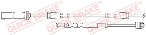 предупредителен контактен сензор, износване на накладките QUICK BRAKE WS 0401 A