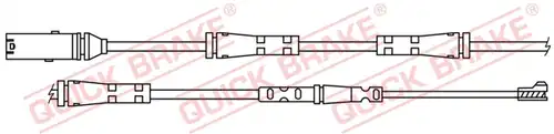 предупредителен контактен сензор, износване на накладките QUICK BRAKE WS 0421 A