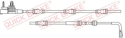 предупредителен контактен сензор, износване на накладките QUICK BRAKE WS 0432 A