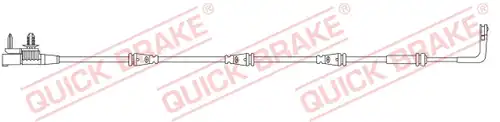 предупредителен контактен сензор, износване на накладките QUICK BRAKE WS 0438 A
