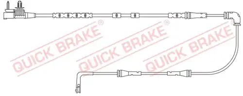 предупредителен контактен сензор, износване на накладките QUICK BRAKE WS 0441 A