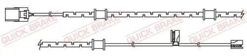 предупредителен контактен сензор, износване на накладките QUICK BRAKE WS 0448 A