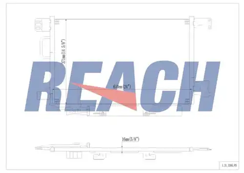 кондензатор, климатизация REACH 1.31.3385.PD