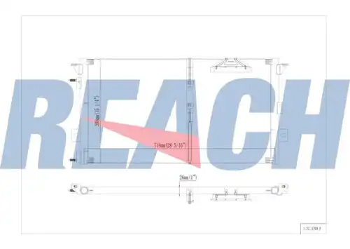 кондензатор, климатизация REACH 1.31.4709.P