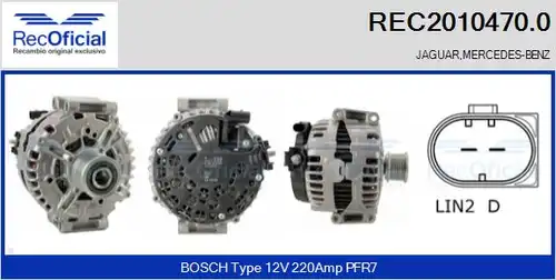 генератор RECOFICIAL REC2010470.0