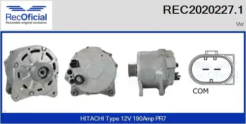 генератор RECOFICIAL REC2020227.1