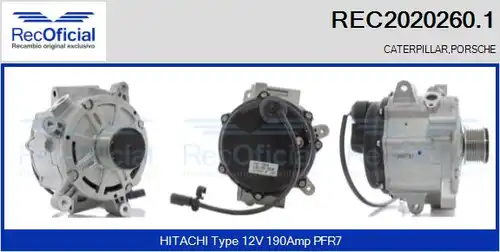 генератор RECOFICIAL REC2020260.1
