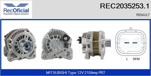 генератор RECOFICIAL REC2035253.1