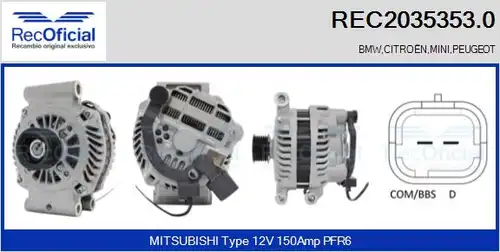 генератор RECOFICIAL REC2035353.0