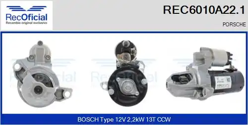 стартер RECOFICIAL REC6010A22.1