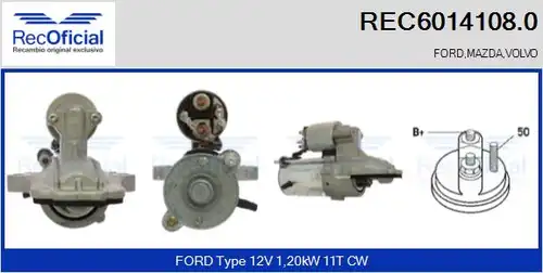стартер RECOFICIAL REC6014108.0