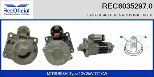 стартер RECOFICIAL REC6035297.0