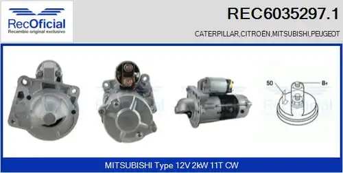 стартер RECOFICIAL REC6035297.1