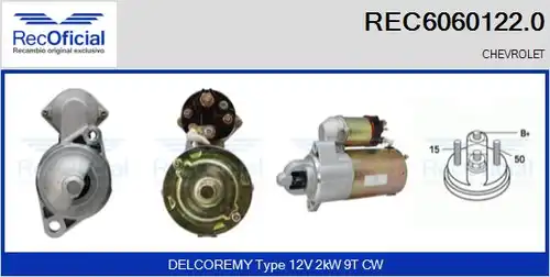 стартер RECOFICIAL REC6060122.0