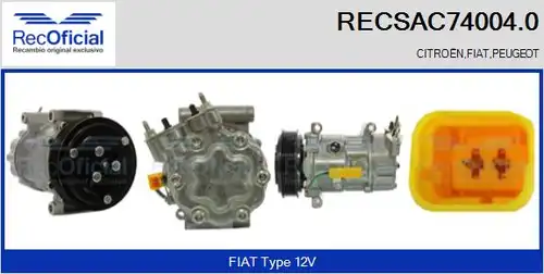 компресор за климатик RECOFICIAL RECSAC74004.0