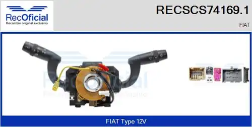 превключвател на кормилната колона RECOFICIAL RECSCS74169.1