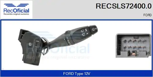 превключвател на кормилната колона RECOFICIAL RECSLS72400.0