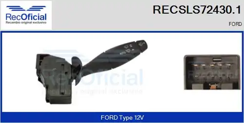 превключвател на кормилната колона RECOFICIAL RECSLS72430.1