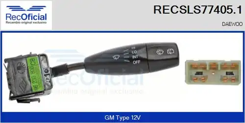 превключвател на кормилната колона RECOFICIAL RECSLS77405.1