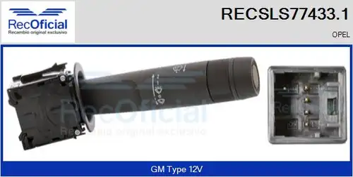 превключвател на кормилната колона RECOFICIAL RECSLS77433.1