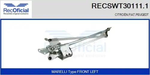 лостов механизъм на чистачките RECOFICIAL RECSWT30111.1