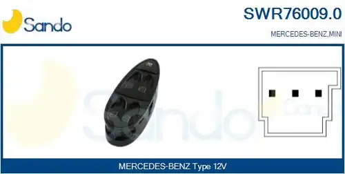 ключ(бутон), стъклоповдигане SANDO SWR76009.0