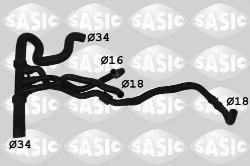 маркуч на радиатора SASIC 3404202