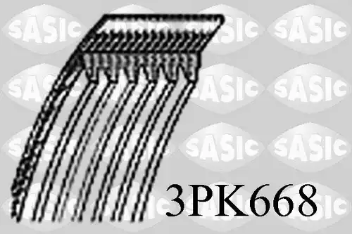 пистов ремък SASIC 3PK668