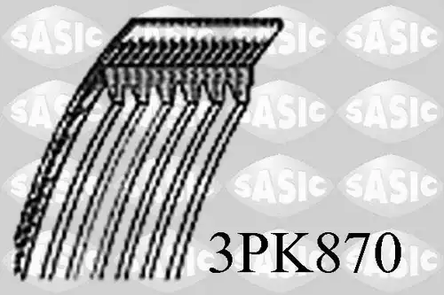 пистов ремък SASIC 3PK870