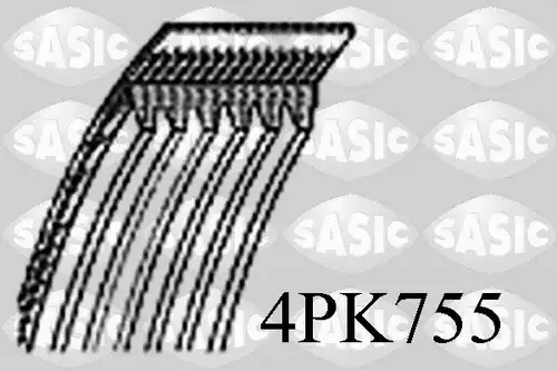 пистов ремък SASIC 4PK755