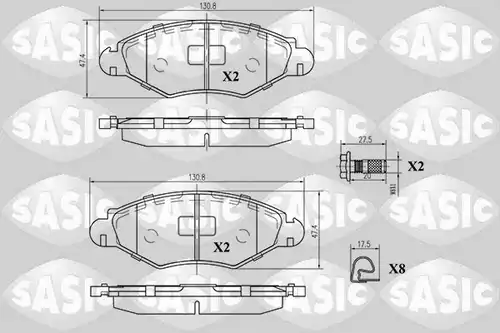 накладки SASIC 6210002