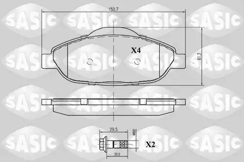накладки SASIC 6210003