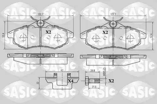 накладки SASIC 6210004