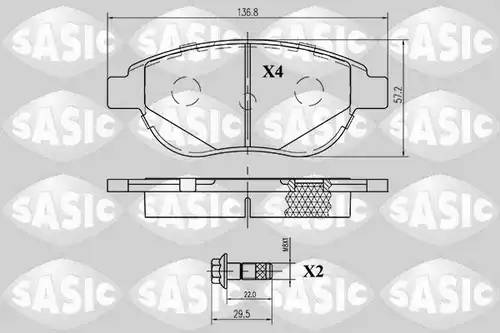 накладки SASIC 6210008