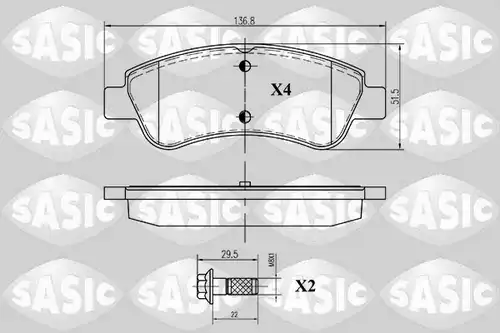 накладки SASIC 6210012