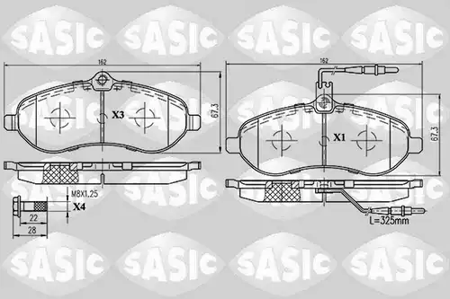 накладки SASIC 6210017