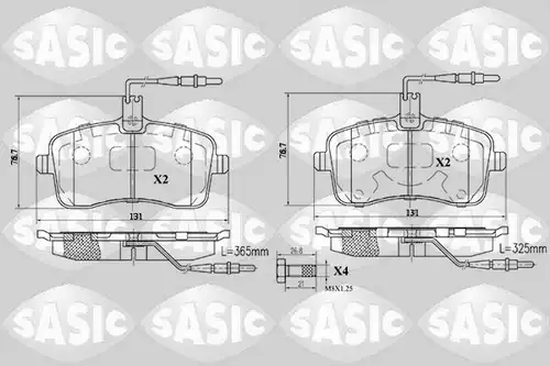 накладки SASIC 6210019