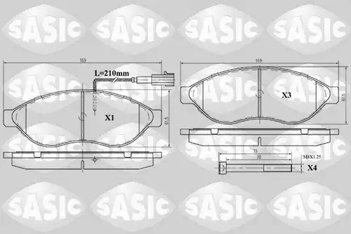 накладки SASIC 6210021