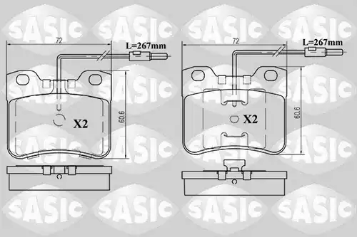 накладки SASIC 6210024