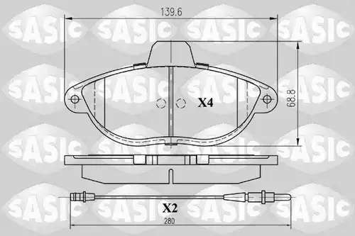накладки SASIC 6210027