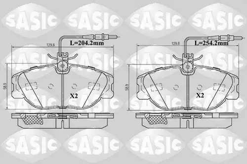 накладки SASIC 6210028