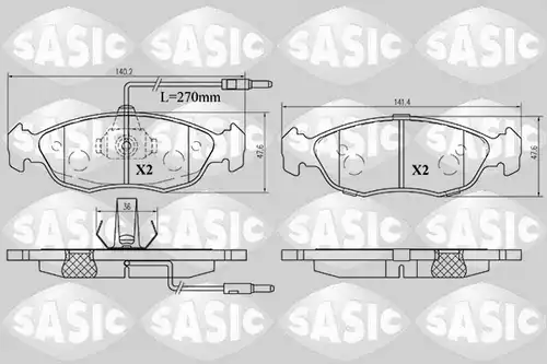 накладки SASIC 6210031